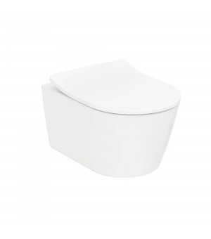 كرسي أفرنجي معلق أبيض 18سم مع غطاء الماني (SOFT CLOSE) تصريف تريندو - صناعة هندي  # TOTO - CW542ME5UNW1